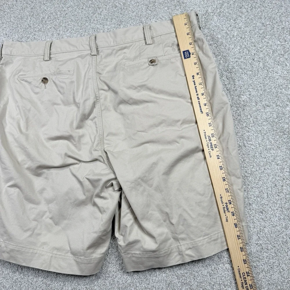 Polo Ralph Lauren‎ Menss 40 Beige Fiat Front Shorts Pony Logo